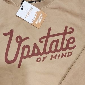 Upstate NY sweatshirt hoodless unisex fleece Hudson Valley  vintage style